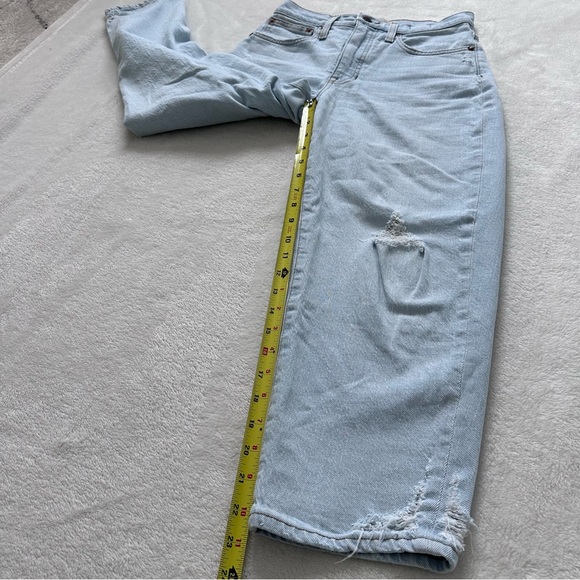 Madewell Petite Balloon Distressed Jeans in Baleberry Wash Size 25 Petite - Picture 4 of 12